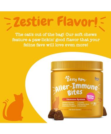 Zesty Paws Cat Allergy Relief - Anti Itch Supplement - Bacon - 2.7 Oz. - Buy Online on GoSupps.com
