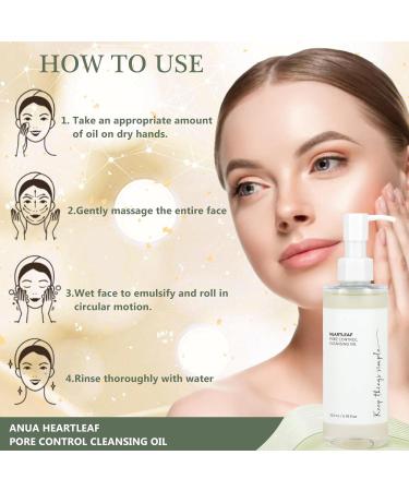 200 ml Heartleaf Pore Control Cleansing Oil & Foam - Deep Pore Cleanser with Centella & Quercetinol - Premium Oil Cleanser for Clear Skin - Buy Online on GoSupps.com