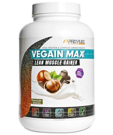 Weight Gainer Chocolate Hazelnut 3kg 570+ Kcal Pro Pro portion Vegain Max Muscle Mass Gainer High protein content 30% + complex carbohydrates without maltodextrin & dextrose lactose-free & vegan chocolate hazelnut 3 kg (1 Pack) - Buy Online on GoSupps.com