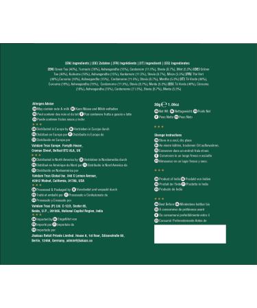 Vahdam Sweet Himalaya Green Tea | 100% Natural | 30 Tea Bags - Easy to Prepare & Delicious | 2-Pack - Buy Online on GoSupps.com