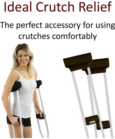 Crutcheze Premium USA Made Crutch Pad & Hand Grip Covers | Comfortable, Washable & Odor Reducing - Adult & Youth Crutches Accessories - Buy Online on GoSupps.com