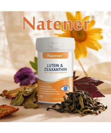 Natener 14 in 1 Eye Vitamins 25mg Lutein 5mg Zeaxanthin 24mg Astaxanthin 800mg Omega-3 & 100mg L-Theanine Supports Eye Health Moisture and Comfort* - Buy Online on GoSupps.com