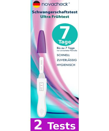 NOVACHECK Pregnancy Test ULTRA Early Test Set of 2 up to 7 days earlier