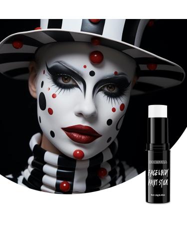 BOBISUKA White Face Body Paint Stick - Quick Drying Water-Based Makeup for Halloween Sports Cosplay & SFX | Eye Black Sticks for Football Baseball & Softball - Buy Online on GoSupps.com