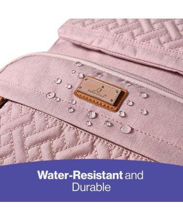 BabbleRoo Large Diaper Bag Backpack - Pink | Includes Changing Mat Pacifier Bag & Stroller Straps | Ideal for International Shipping - Buy Online on GoSupps.com