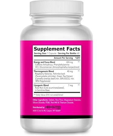 Skinny Girl Advanced Weight Loss Formula for Women | Best Diet Pills to Curb Appetite & Burn Fat Fast | 60 Caps - Boost Energy & Focus - Buy Online on GoSupps.com
