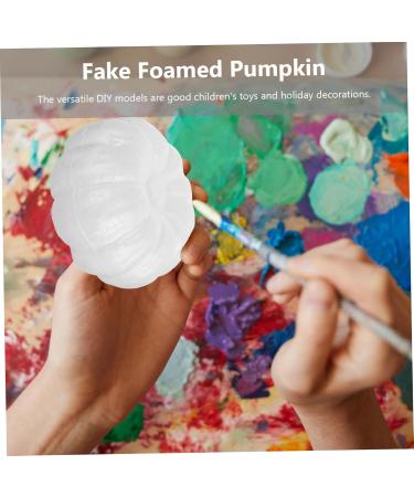 NUOBESTY 10pcs Foam Simulation Pumpkin Ornament Artificial Foam Pumpkins Durafoam Pumpkin Set Child Mini White 10X10CM - Buy Online on GoSupps.com