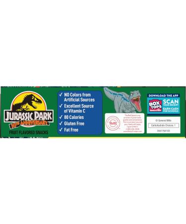 Jurassic World Fruit Flavored Snacks Treat Pouches 0.8 oz 10 ct (Pack of 2) Bundle with Snack Scout Lunch Bag - Buy Online on GoSupps.com