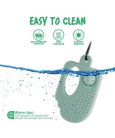 BPA Free Seeway Ice Cream Pop Chew Necklace for Sensory Kids - Teether Toy for Teething Relief in Infants with Autism, ADHD, Anxiety, and SPD - Buy Online on GoSupps.com