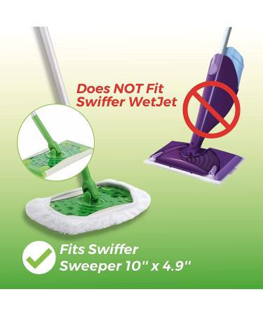 3 Pack 100% Cotton Reusable Mop Pads for Swiffer Sweeper | Washable Sweeper Refills | Dust Mop Covers | Upgraded Wet Dry Cloth - Buy Online on GoSupps.com