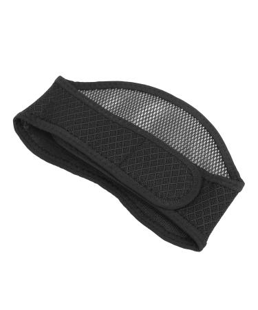 Neck Brace Neck Collar Adjustable Neck Brace Breathable Mesh Neck Collar Protector for Pain Relief (Black)