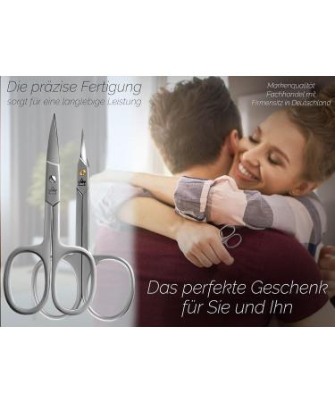 Professional Nail Scissors Set - Extra Fine & Sharp Stainless Steel Manicure Clippers for Men & Women - Rust-Free Curved Cut Design - Buy Online on GoSupps.com