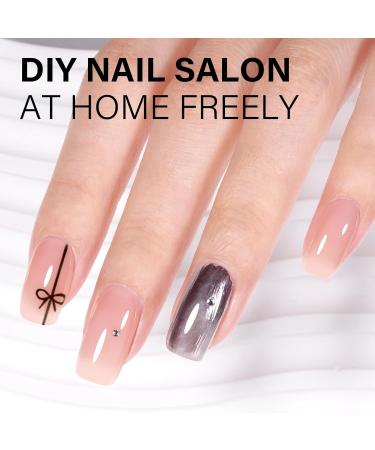 AILLSA Nude Pink Gel Polish - Translucent Jelly UV Gel for French Manicure | Cherry Blossom 0.51 Oz - Shop Internationally - Buy Online on GoSupps.com