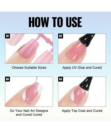 TOMICCA 180PCS Extra Short Coffin Gel Nail Tips - Pink Matte Finish - 15 Sizes - Press On Nails for Nail Art Extensions - Buy Online on GoSupps.com
