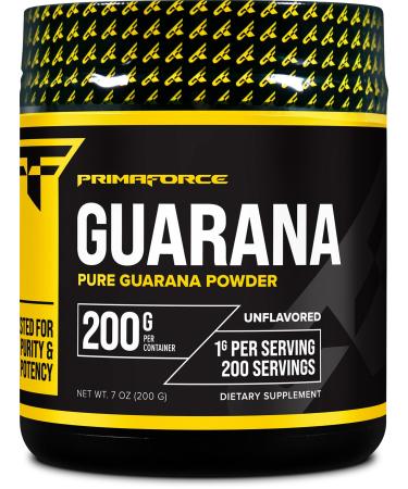 Primaforce Guarana Powder (200g) (Unflavored) - Pure Guarana 200 Servings
