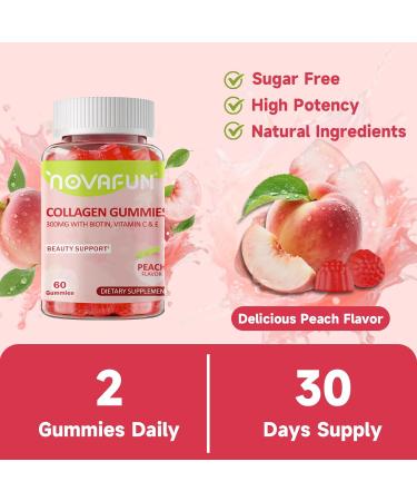 Novafun ACV Biotin & Collagen Gummies 3-Pack Bundle Supports Healthy Hair Skin Nails & Gut Wellness for Adults - Buy Online on GoSupps.com