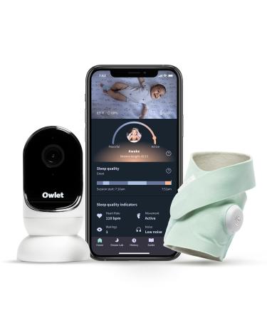 Owlet Dream Duo: Dream Sock Baby Monitor and HD Camera Mint