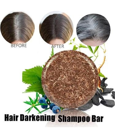  PHFTRCEW 3Pcs Earth Toner Darkening Shampoo Bar Earth Toner Hair Darkening Shampoo Bar Mane Gray Reverse for Gray Hair Unisex - Buy Online on GoSupps.com