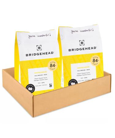 Bridgehead Coffee- Centro House- 2 pack | Full Medium Roast Coffee | Whole Bean Coffee | 340 g - 12 oz each | Organic | Fairtrade | Sustainable | proudly Canadian Centro House 680 g (Pack of 1)