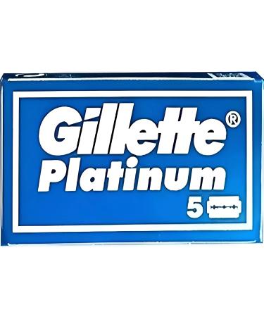50 Pack Gillette Double Edge Platinum Stainless Steel Safety Razor Blades for Men - Buy Online on GoSupps.com