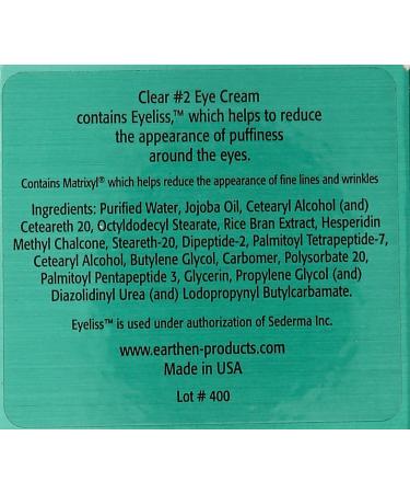 Buy Earthen Clear Eye No.2 with Eyeliss Puffy Eye Treatment - 0.5 Ounce | International Shipping Available - Buy Online on GoSupps.com