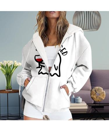 Halloween Costumes Sleeve Halloween Print Hoodie Stylish Loose Top Basics Sweatshirt Women Red XX-Large - Buy Online on GoSupps.com
