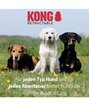 Buy Cong Roll-Out Dog Leash 5m for Large Dogs Up to 50kg - High-Quality Compact Black with Break & Lock System - Buy Online on GoSupps.com