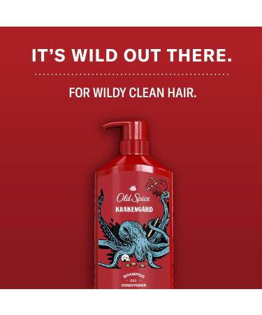 Old Spice Krakengard 2-in-1 Shampoo and Conditioner for Men 21.9 fl oz - Buy Online on GoSupps.com