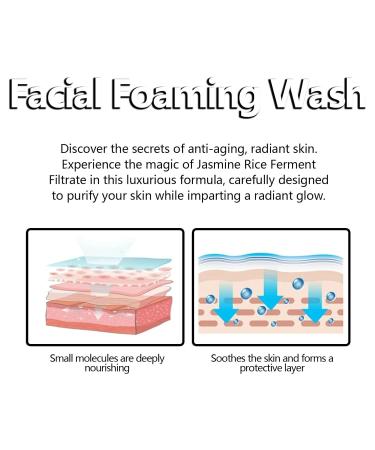 FFEEJ Jasmine Facial Cleanser - Gentle Pore Cleanser Oil-Control & Spot-Fading Acne-Fighting For Smooth & Delicate Skin - Buy Online on GoSupps.com