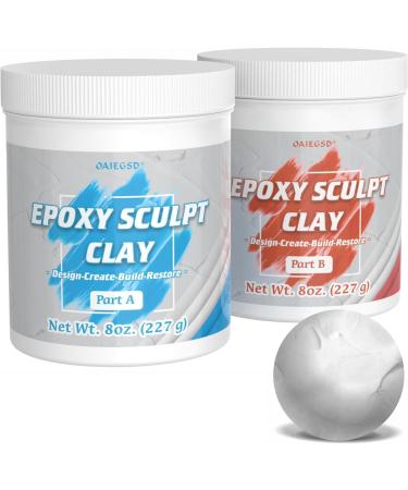 OAIEGSD Epoxy Sculpt Clay for Sculpting A & B - White - 8 Oz. - Buy Online on GoSupps.com
