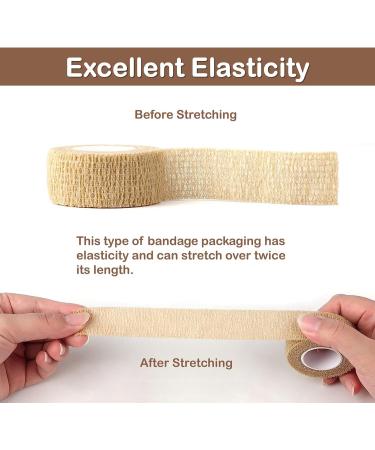 Self Adhesive Bandage Wrap - 9 Pack 1"x5 Yards Elastic Athletic Tape for Ankle Wrist Finger - Multi Color Stick Wraps for Sports - Buy Online on GoSupps.com