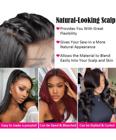 Subella 10A HD Lace Front 14 Human Hair Wig for Black Women - 180% Density, Pre Plucked, Brazilian Straight Style - Buy Online on GoSupps.com