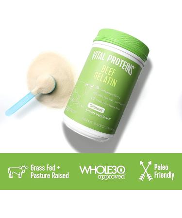 Vital Proteins Unflavored Beef Gelatin - 16.4 oz | Grass-Fed Collagen Supplement - Buy Online on GoSupps.com