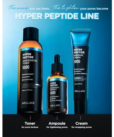 WELLAGE Hyper Peptide Bandage Cream - Advanced Anti-Aging Face Cream for All Skin Types | Pore Elasticity Plumping Even Texture Soothing | 1.69 oz - Buy Online on GoSupps.com