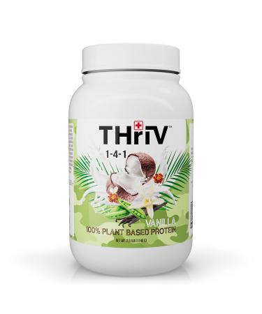 Thriv THriV Nutrition - Organic Plant Based Protein Powder Chocolate or Vanilla Vegan Gluten-Free Non-GMO Dairy Free (2.5lb/1 140g) Powder (Vanilla)