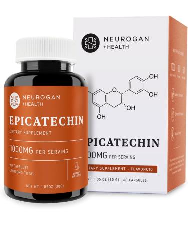 Potent Epicatechin Capsules 500mg Each 1000mg/serving - Advanced Support for Nitric Oxide Boost Muscle Development & Endurance - for Athletes Seeking Performance Edge - 30 000 Total 60ct.Made in USA