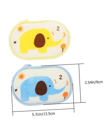 Healeved 6 pcs Cartoon Bath Sponge - Long Handle Exfoliating Scrubber & Portable Shower Tool for Clean and Lovely Bathing Experience - Buy Online on GoSupps.com