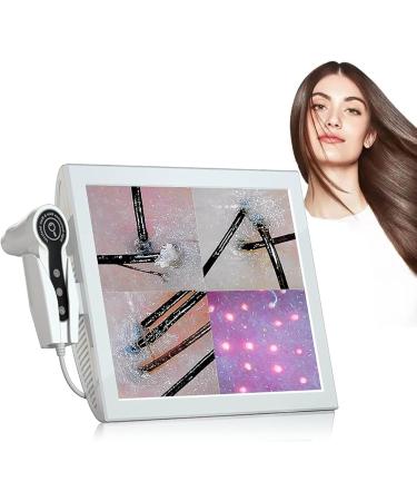 Analyseur de peau et de cheveux d tecteur de cuir chevelu avec cran de 4 zones testeur d'huile et d'humidit du follicule pileux objectif 50 /200