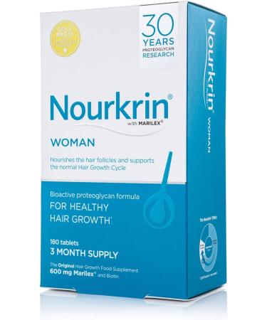 Nourkrin Woman for Healthy Hair Growth food supplement with Marilex biotin and silica 180 tablet pack (3 month supply) - Buy Online on GoSupps.com