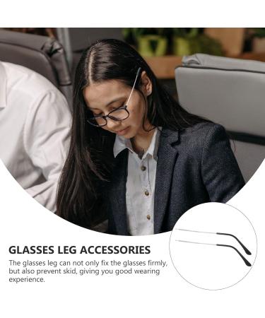 Stobok Metal Glasses Frame Stand - Replacement Ear Grip Accessories for Glasses | Durable Tooth Protective Equipment in Silver - Buy Online on GoSupps.com