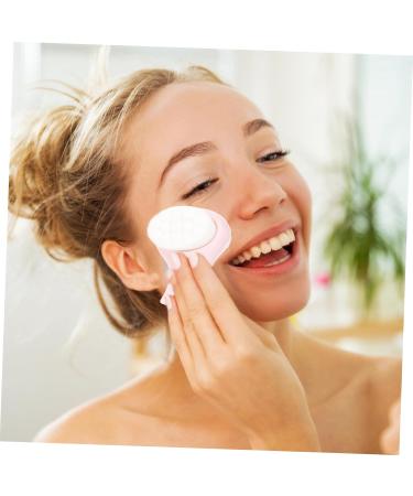 POPETPOP Double-sided Silicone Facial Cleansing Brush Manual Facial Scrubber Facial Wash Brush Cleaning Brush Facial Tools Facial Exfoliator Face Man-made Fiber Plastic Beauty Tools - Buy Online on GoSupps.com