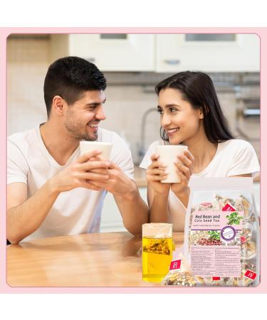 GXJIXf Red Bean and Coix Seed Tea Herbal Tea for Dampness Clearing 30 Individually Wrapped Bags 1pac - Buy Online on GoSupps.com