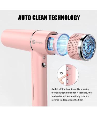 Slopehill Pink Hair Dryer - 2000W Brushless Engine Oxy Active Tech & LED Display | Lightweight 268g with Intelligent Diagnostics - Buy Online on GoSupps.com