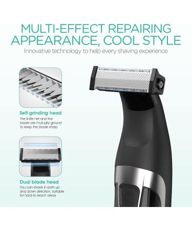 VOYOR Beard Trimmer Men Hair Clippers Cordless Rechargeable Adjustable with Lifetime Sharp Blades 120mins Run Time Waterproof TX100 - Buy Online on GoSupps.com