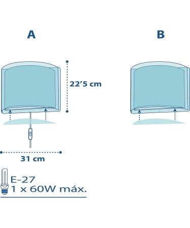 Dalber Children's Wall Lamp - Police Cars Design | Blue Wall Light for Kids' Rooms | Model 60618 E27 - Buy Online on GoSupps.com