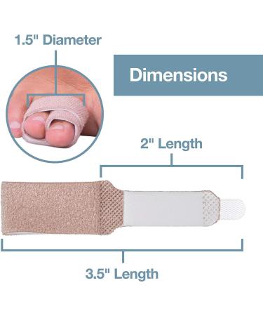 ZenToes Reusable Fabric Buddy Wraps - 4 Count (Beige) | Hammertoe Straightener & Broken Toe Support - Buy Online on GoSupps.com