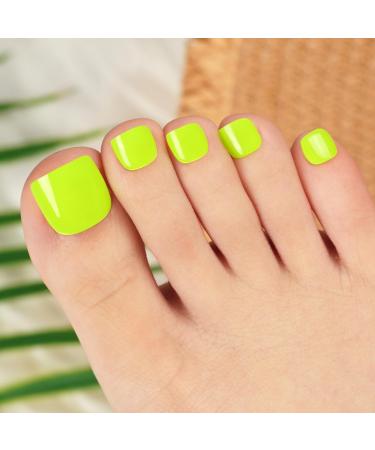 Danni & Toni half hardened gel nail films (glowing delight) green bright glossy nail set uv gel nail foil nail design nail foil self-adhesive wraps 37 sticker glowing delight-de - Buy Online on GoSupps.com