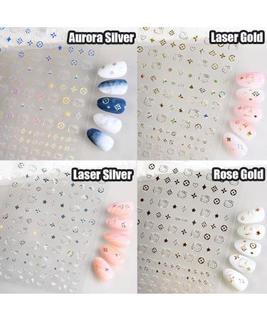 Shop 9 Pics 3D Cute Anime Nail Stickers | Silver Kitty & Kawaii Cat Nail Art for Women | Perfect Nail Salon Decor - Buy Online on GoSupps.com