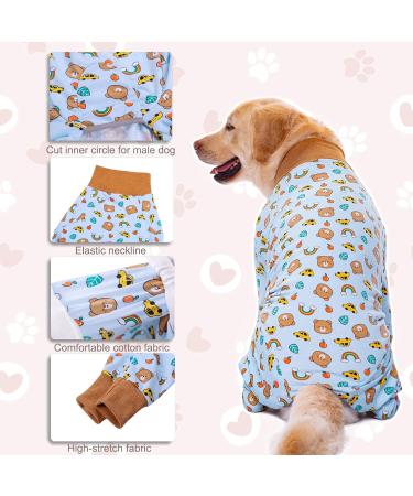 YeaPeeto 4XL Bear One-Divider Pajamas for Large & Medium Dogs - Relaxation Wound Protection Allergies Anti-Lick & Hair Loss Solution - Buy Online on GoSupps.com
