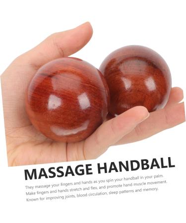 Healvian 10 pcs Wooden Health Massage Balls - Smooth Exercise & Hand Therapy Balls for Fitness | Chinese Medicine & Handball Play - Buy Online on GoSupps.com